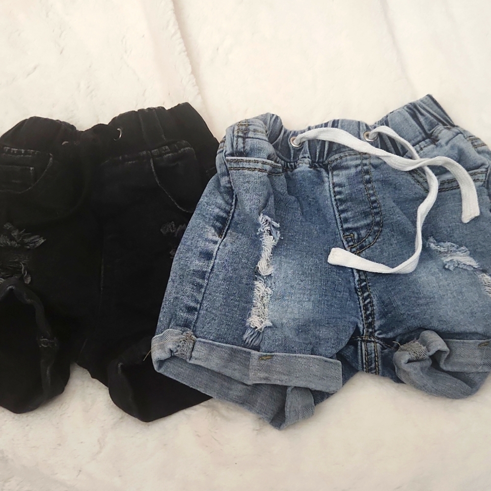 Little Bipsy Denim Shorts 18-24 months and 2-3T
